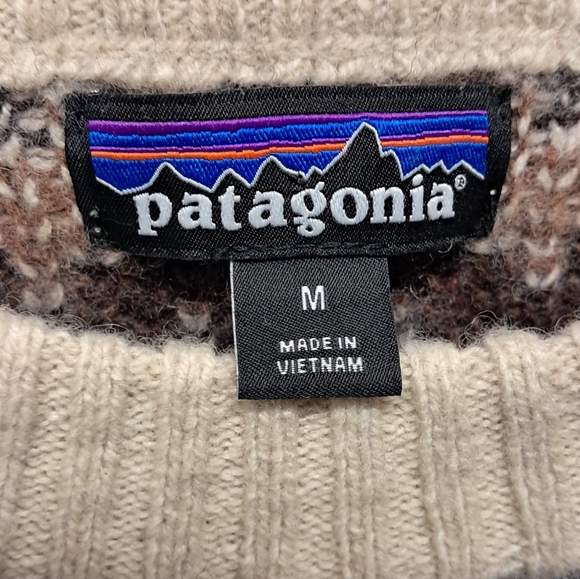 Patagonia Recycled Wool Blend Crewneck Pullover Size M - Picture 3 of 6